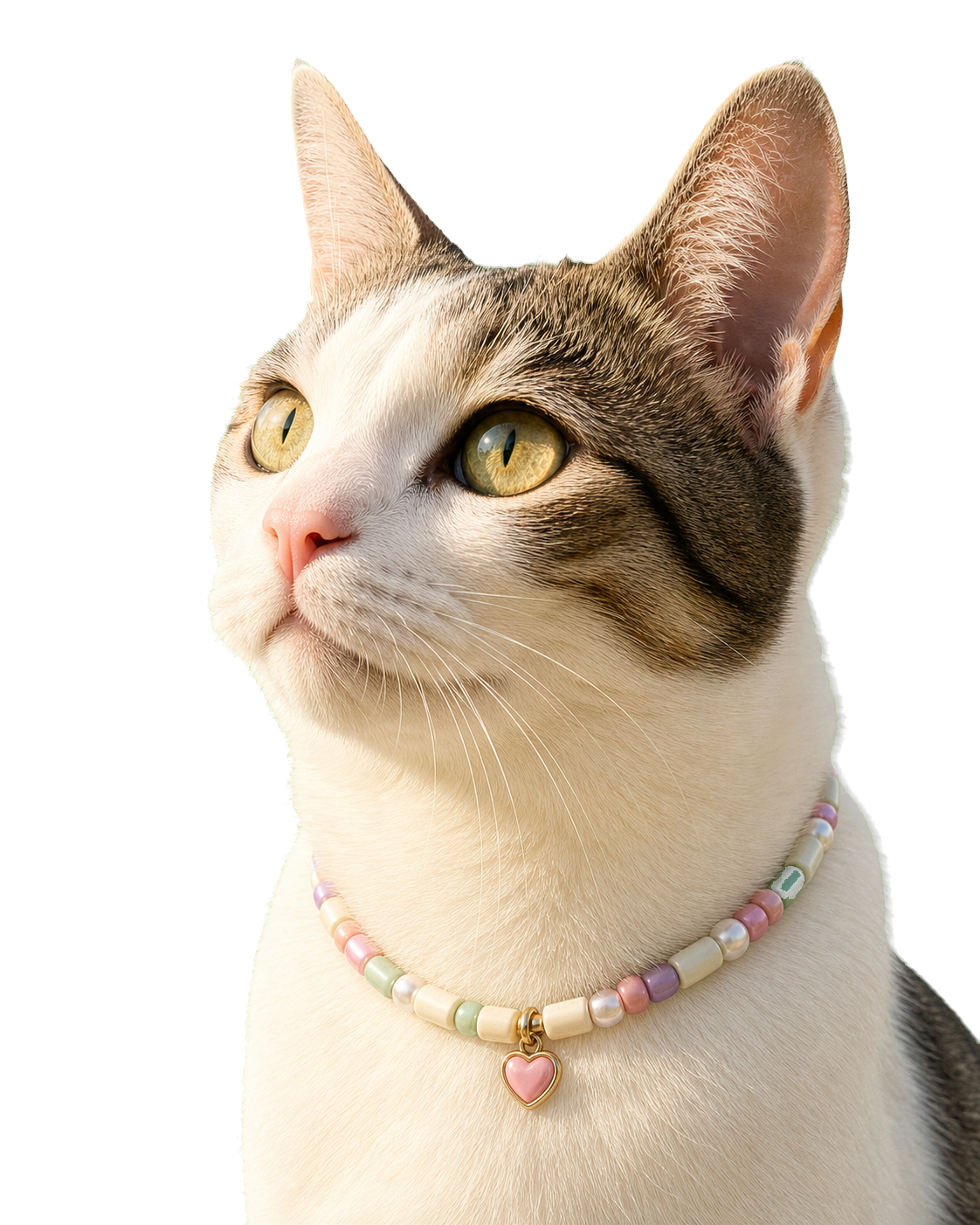 Chat portant un collier PEPS